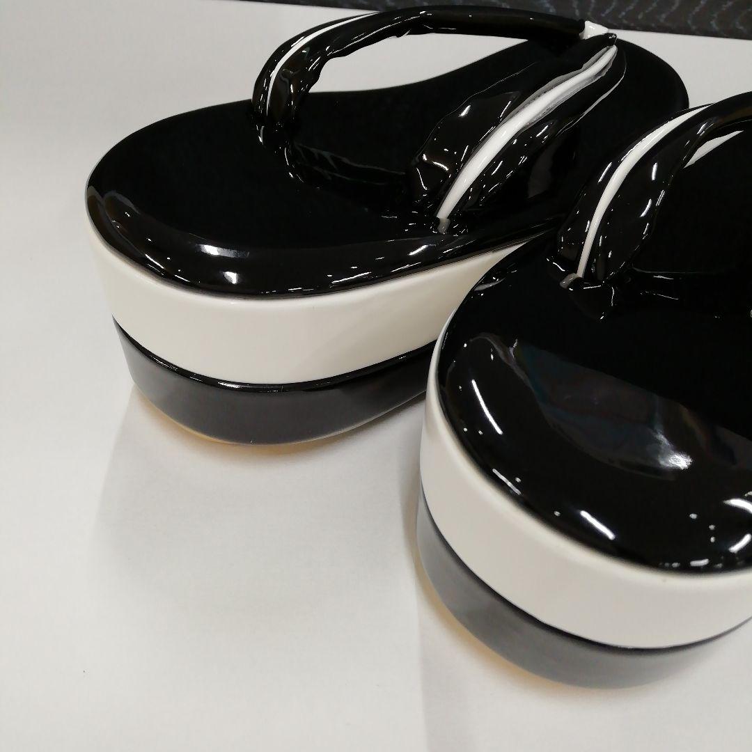 星★新品未使用☆ 振袖用成人式 卒業式　草履バッグセット黒白