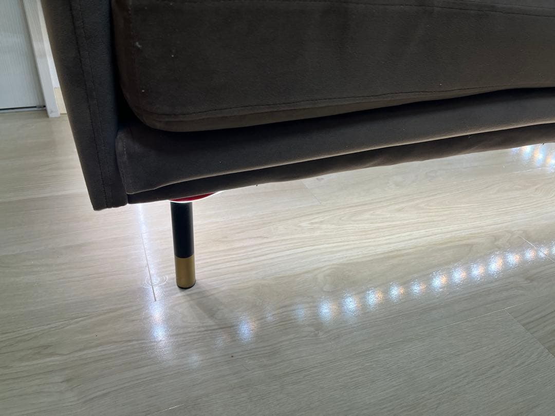 LOWYA ヨーロッパ風ベルベットソファ（2人掛け） -1