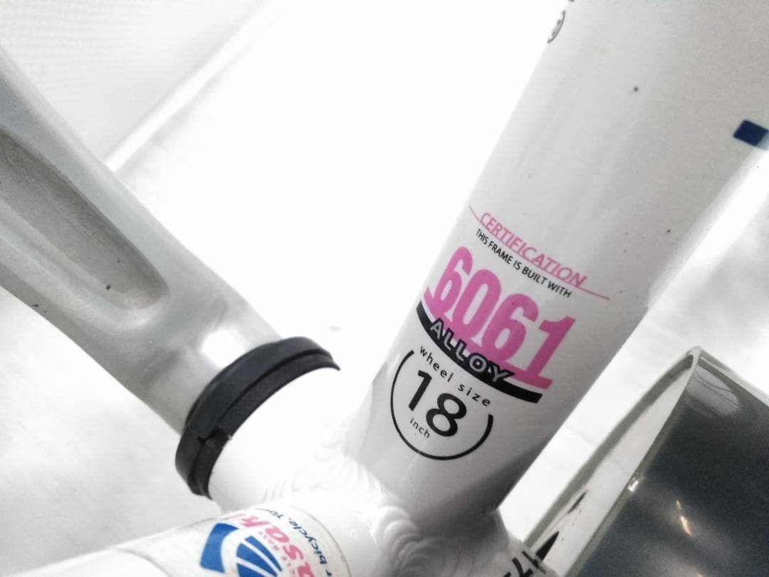 ルイガノ Louis Garneau 子供用自転車 18インチ ホワイト ◇