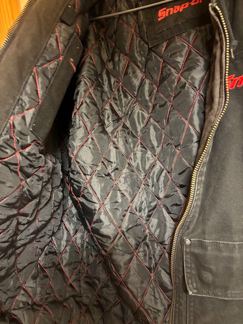 Snap-on フード付きジャケット ブラック