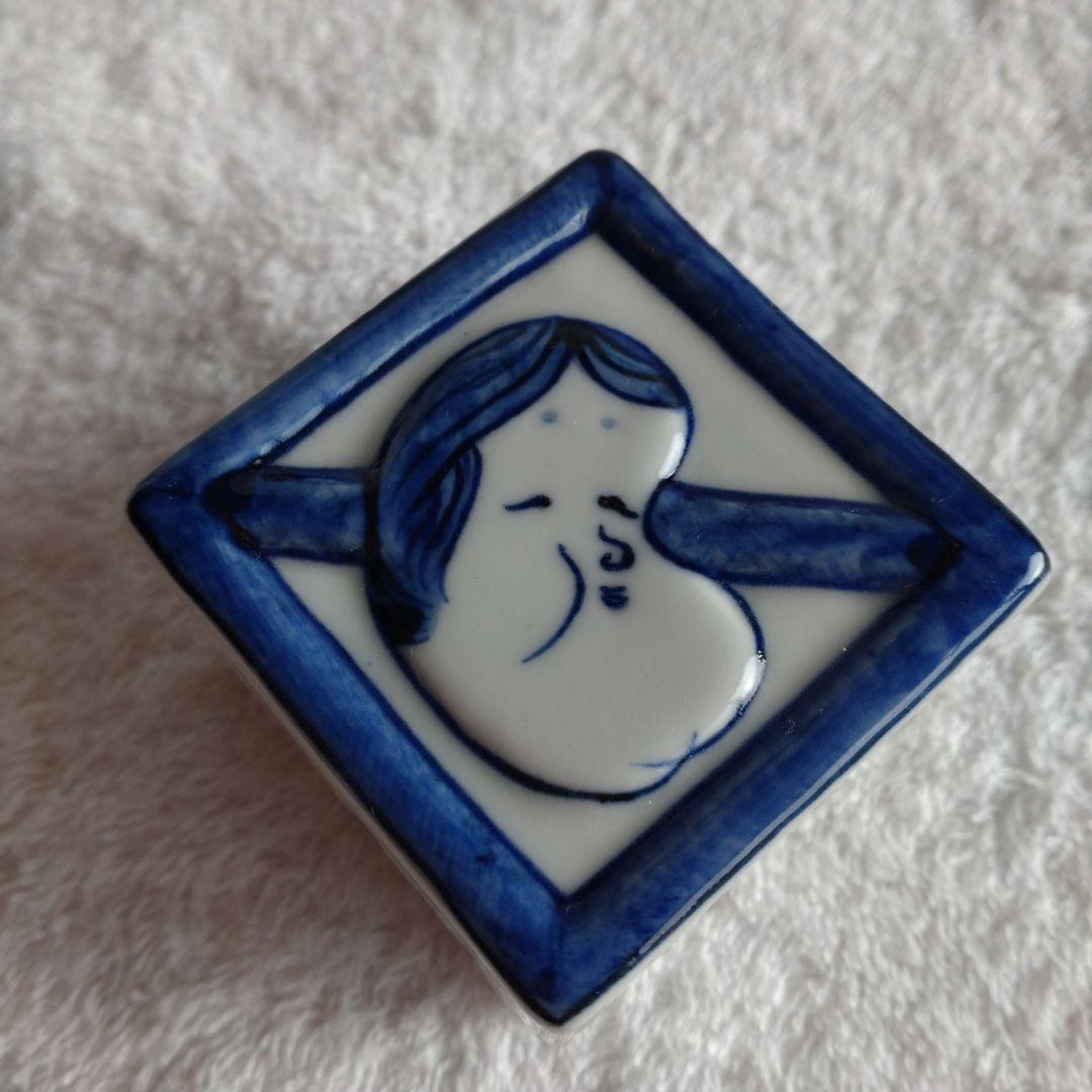 茶道具　福枡香合　京焼　清水焼　高野昭阿弥造　共箱