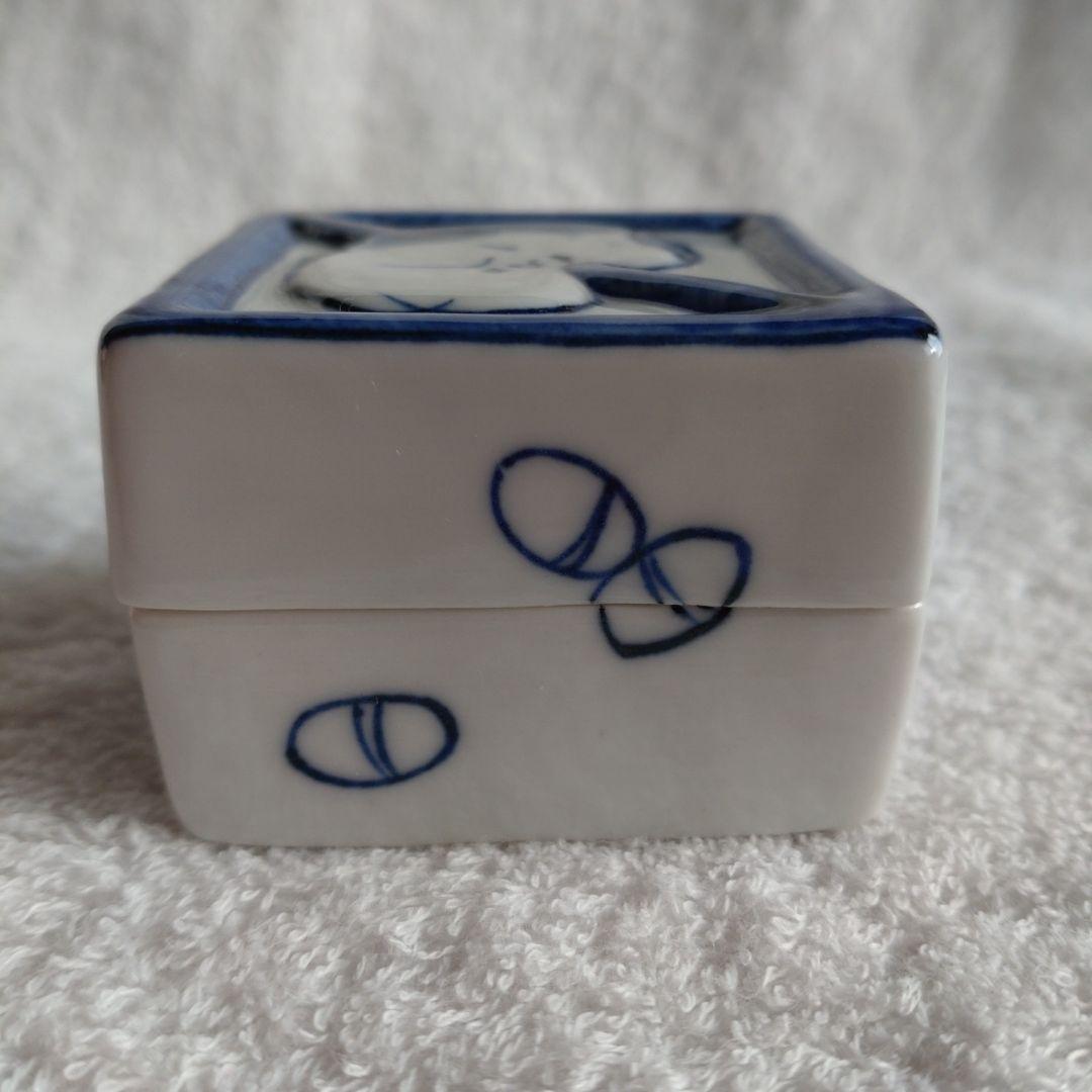 茶道具　福枡香合　京焼　清水焼　高野昭阿弥造　共箱