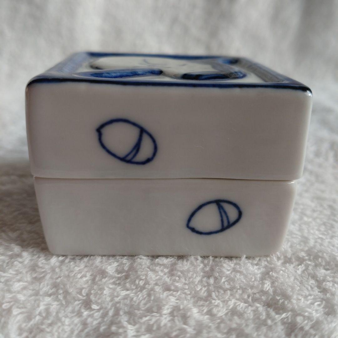 茶道具　福枡香合　京焼　清水焼　高野昭阿弥造　共箱