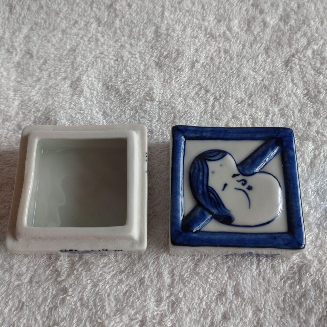 茶道具　福枡香合　京焼　清水焼　高野昭阿弥造　共箱