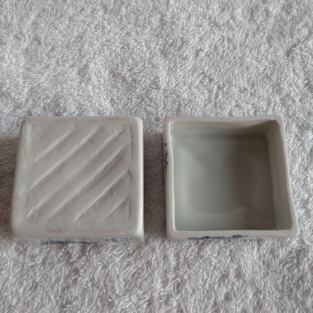 茶道具　福枡香合　京焼　清水焼　高野昭阿弥造　共箱