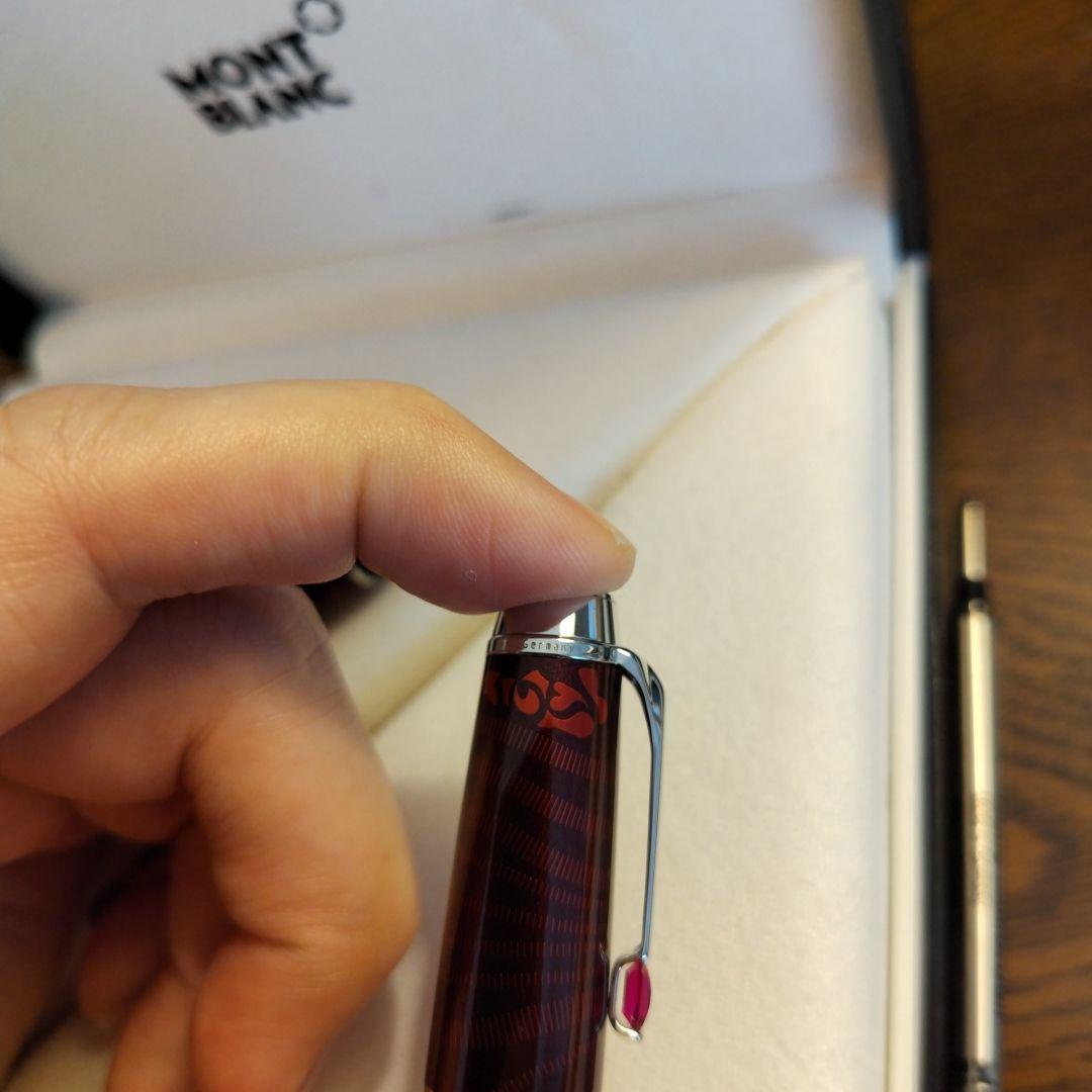 MONTBLANC ローラーボールペンボエム 限定品レッド色 パソ・ドブレ