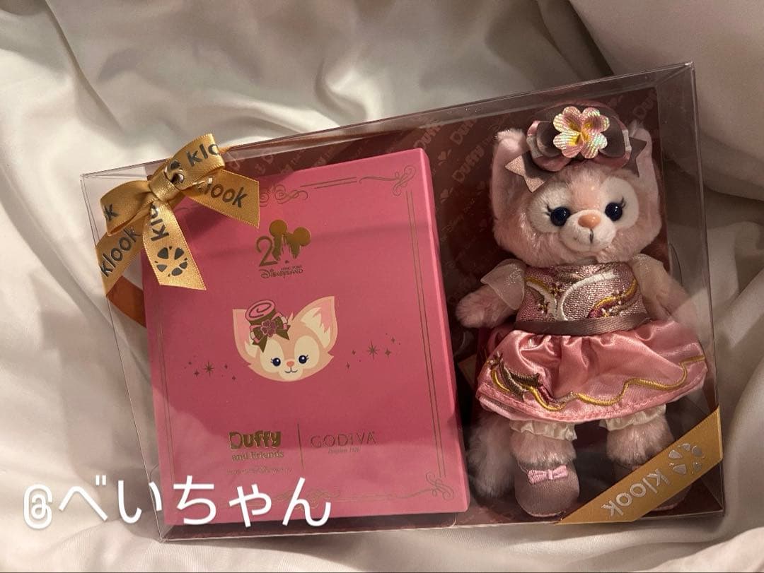 香港ディズニー限定 リーナベル ぬいぐるみキーホルダー GODIVA 即日