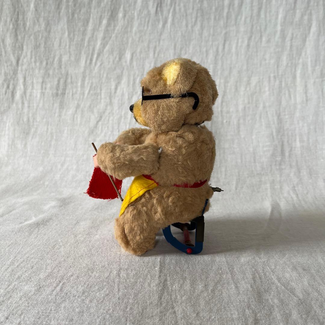 マックスカール ゼンマイ 編み物をするクマさん max carl アンティーク