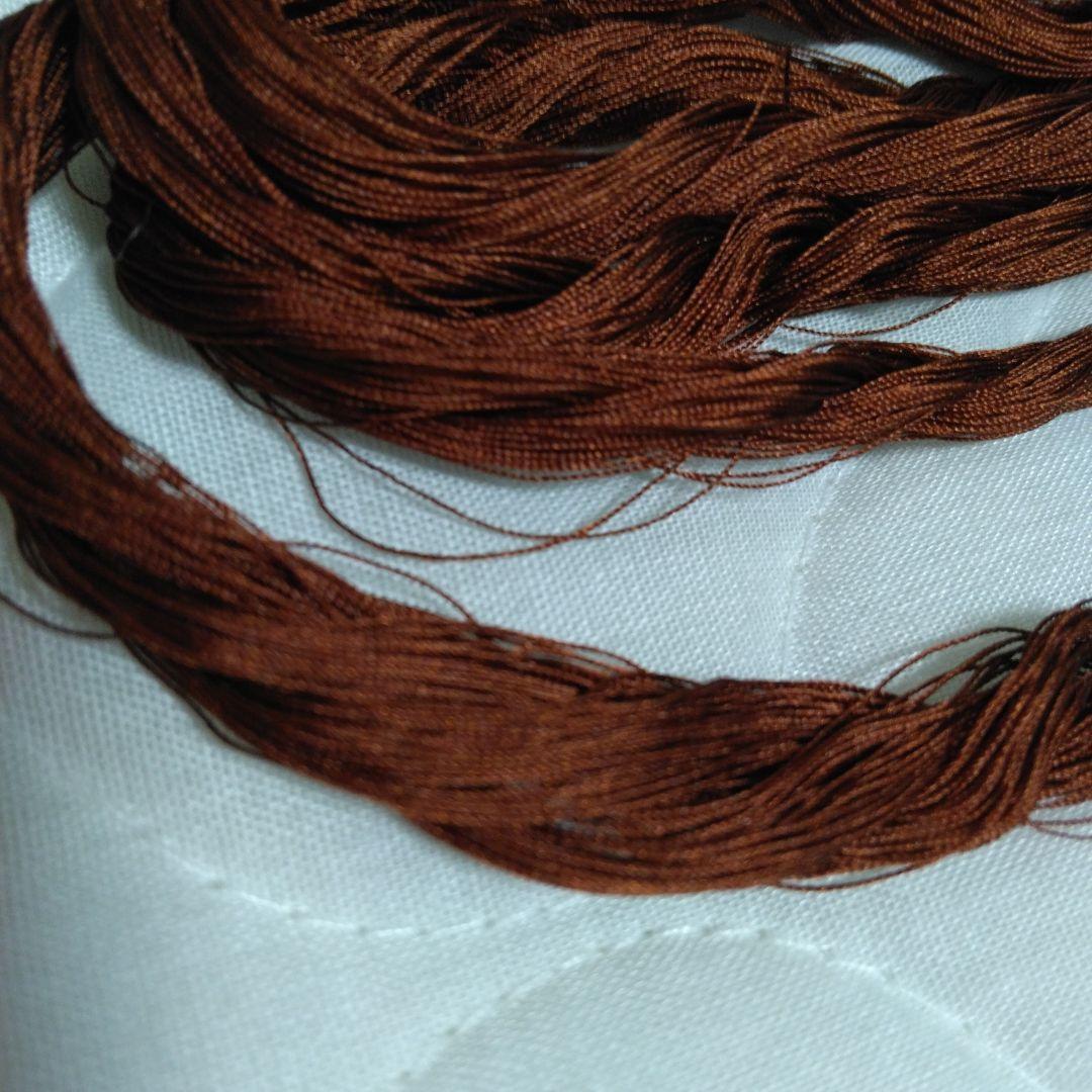 組紐製作用絹糸　変わり染め糸5個 ミニー