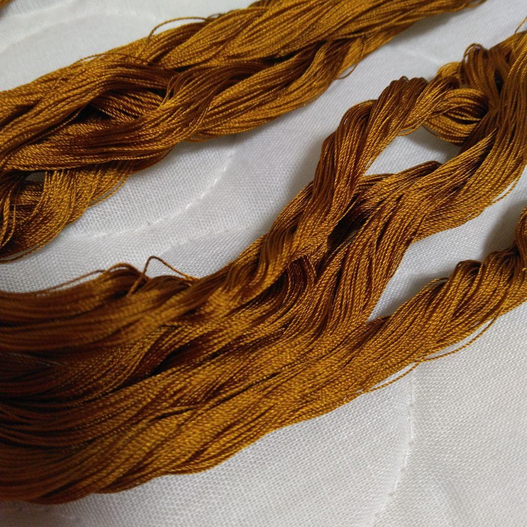 組紐製作用絹糸　変わり染め糸5個 ミニー