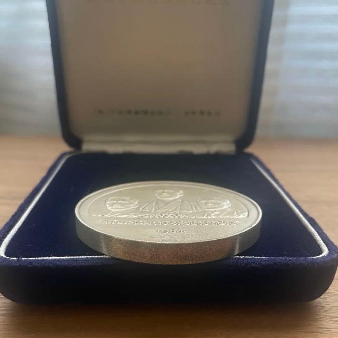 新日本銀行券発行記念メダル 1984年（純銀製） 銀メダル記念コイン