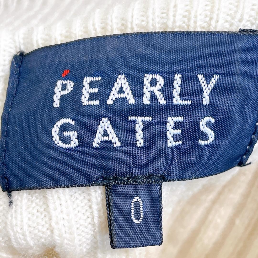 パーリーゲイツ ニット セーター モックネック ウール カシミヤ ホワイト S