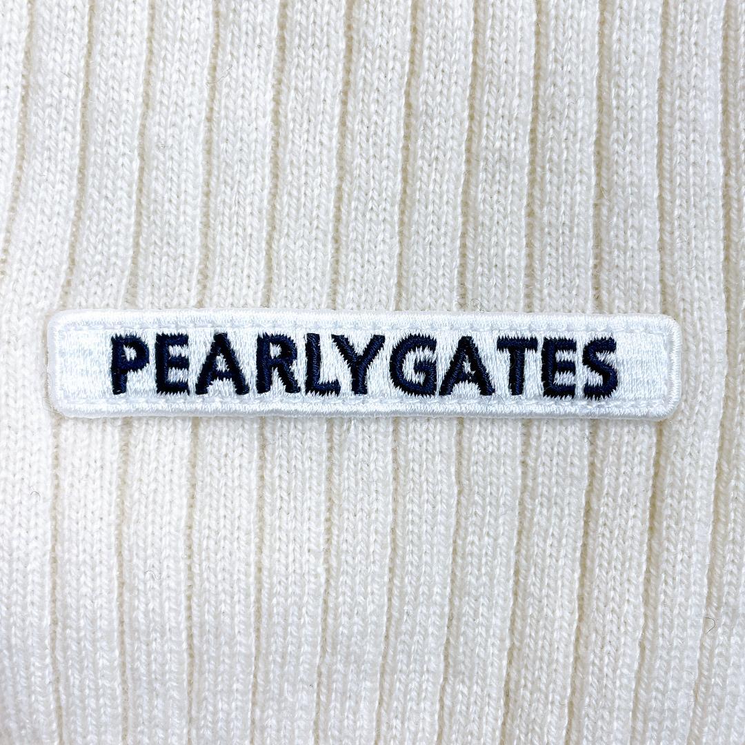 パーリーゲイツ ニット セーター モックネック ウール カシミヤ ホワイト S