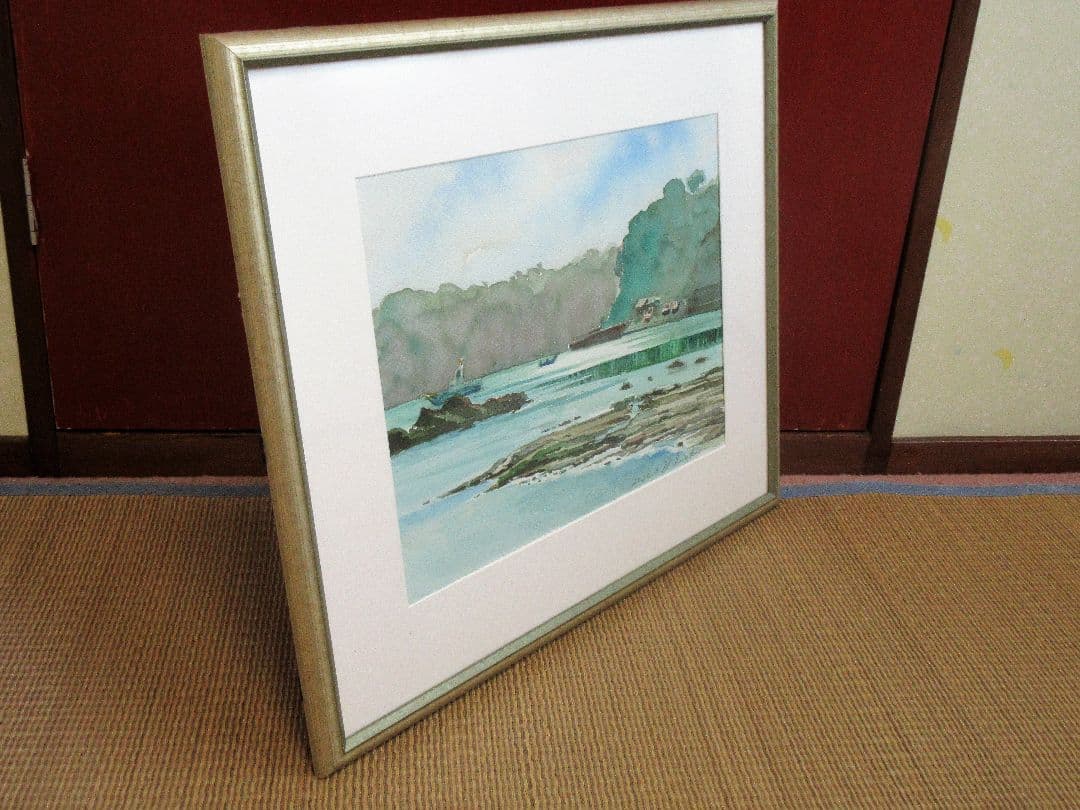 水彩画「光る海」 Amazon.co.jp: SHYAMIC 3枚セット 海の景色 海 太陽