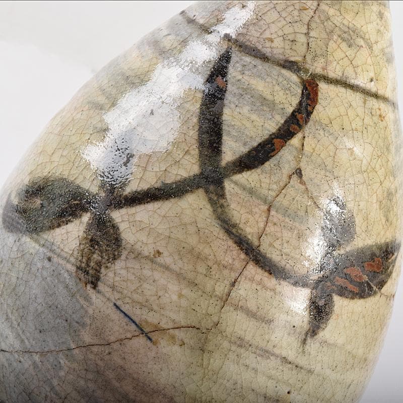 唐津焼 古唐津 絵唐津 花文 徳利 C 卸売 R7827