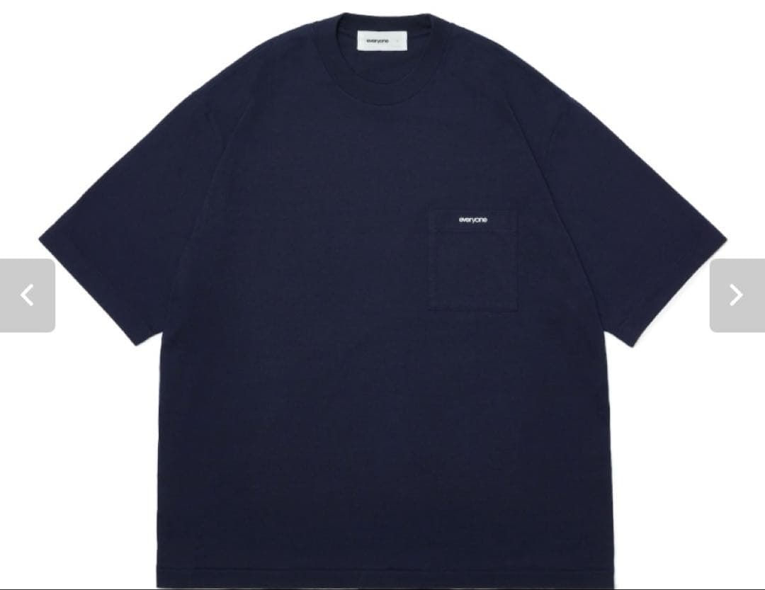 everyone pocket tee shirt(NAVY) Mサイズ
