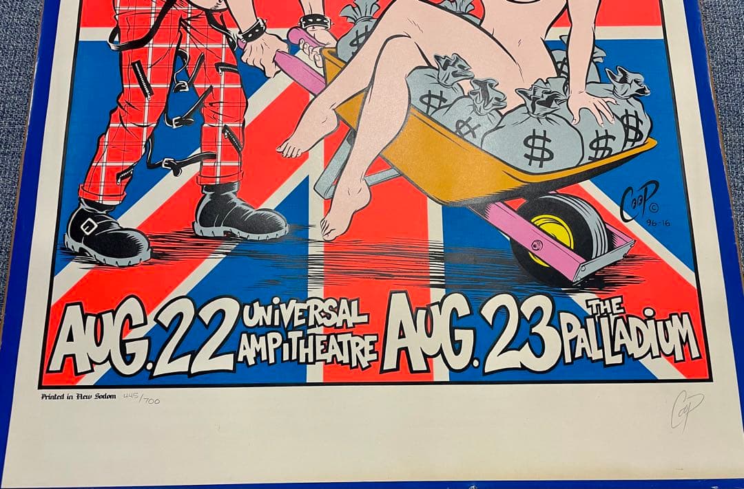 SEX PISTOLS セックスピストルズシルクスクリーン ポスター COOP