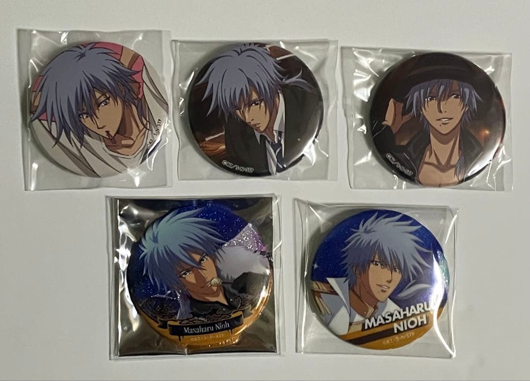 新テニスの王子様【仁王雅治】缶バッジ5点（くつコレ、テニラビ） 新