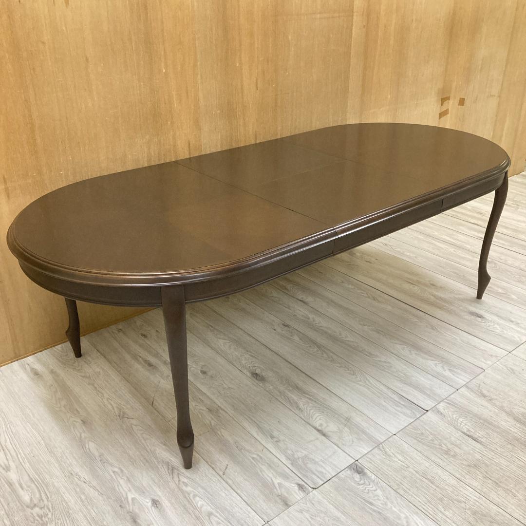 【マルニ】伸長式　ダイニングテーブル　エクステンション　猫脚