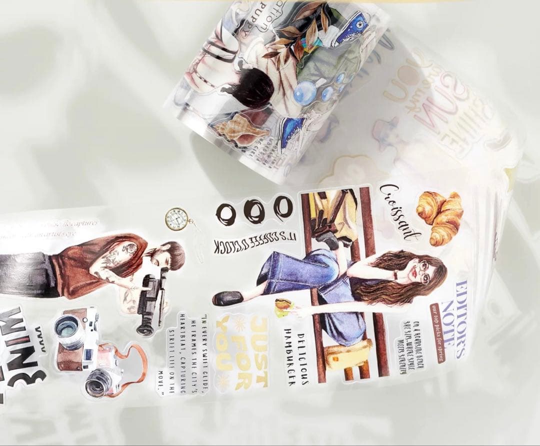 ⭐️SALE⭐️WT《街角的邂逅》海外マスキングテープ　マステ 【2165】