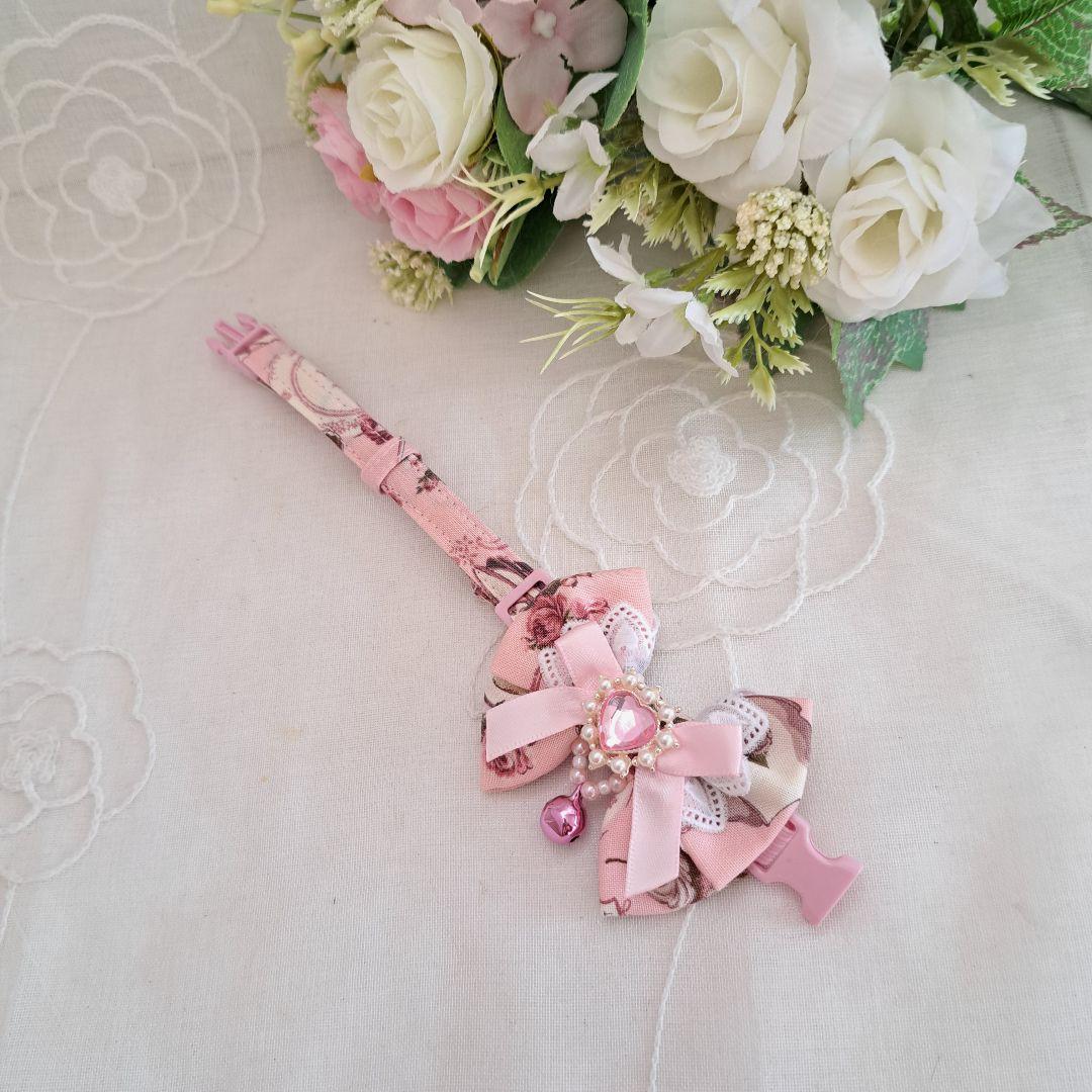 afternoonteaアリス(ピンク)わんちゃん猫ちゃん用首輪｜afternoontea