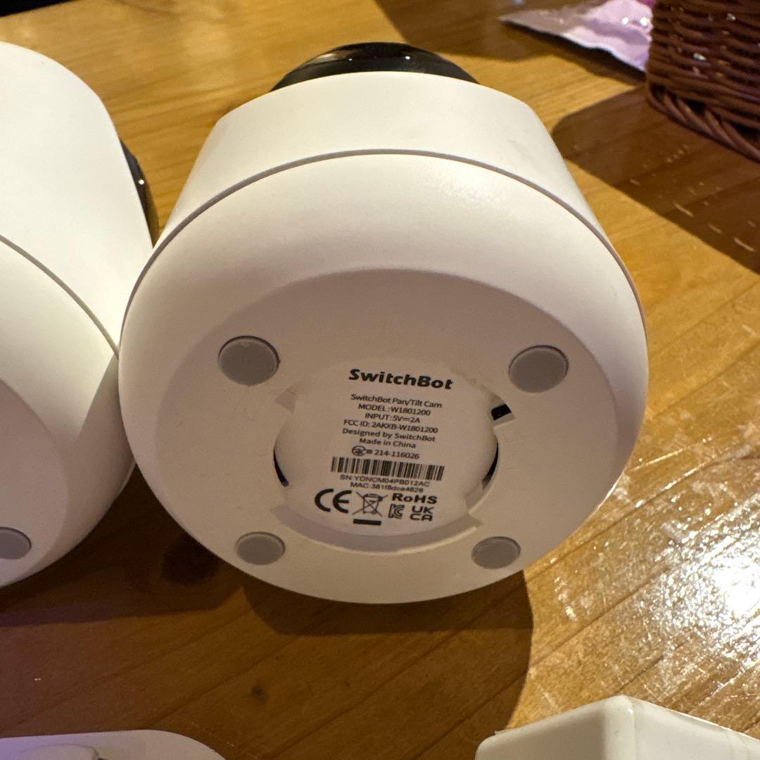 SwitchBot見守りカメラ3台+SDセット3MP 360度防犯カメラ ベビー