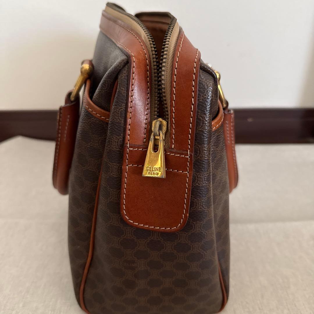CELINE ブラウン レザー トートバッグ