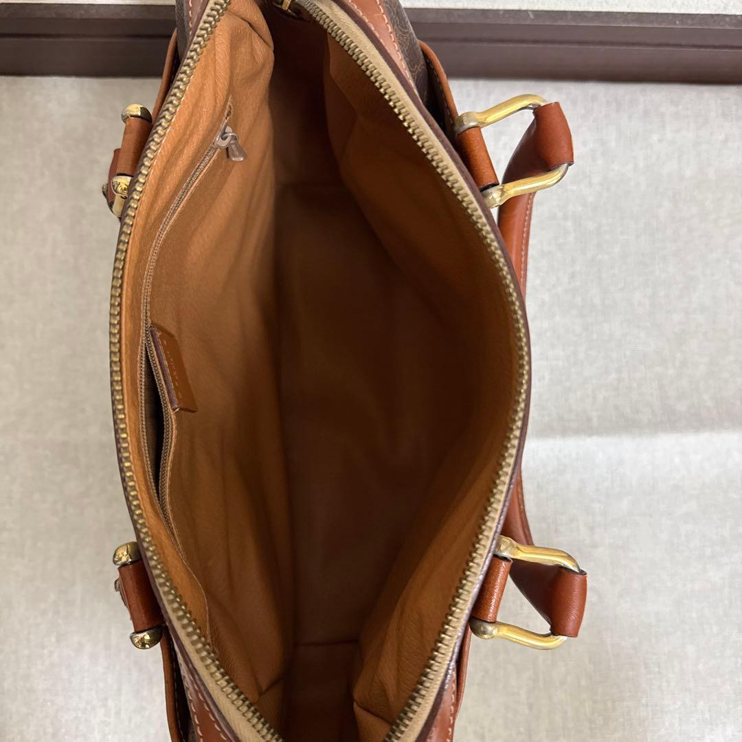 CELINE ブラウン レザー トートバッグ