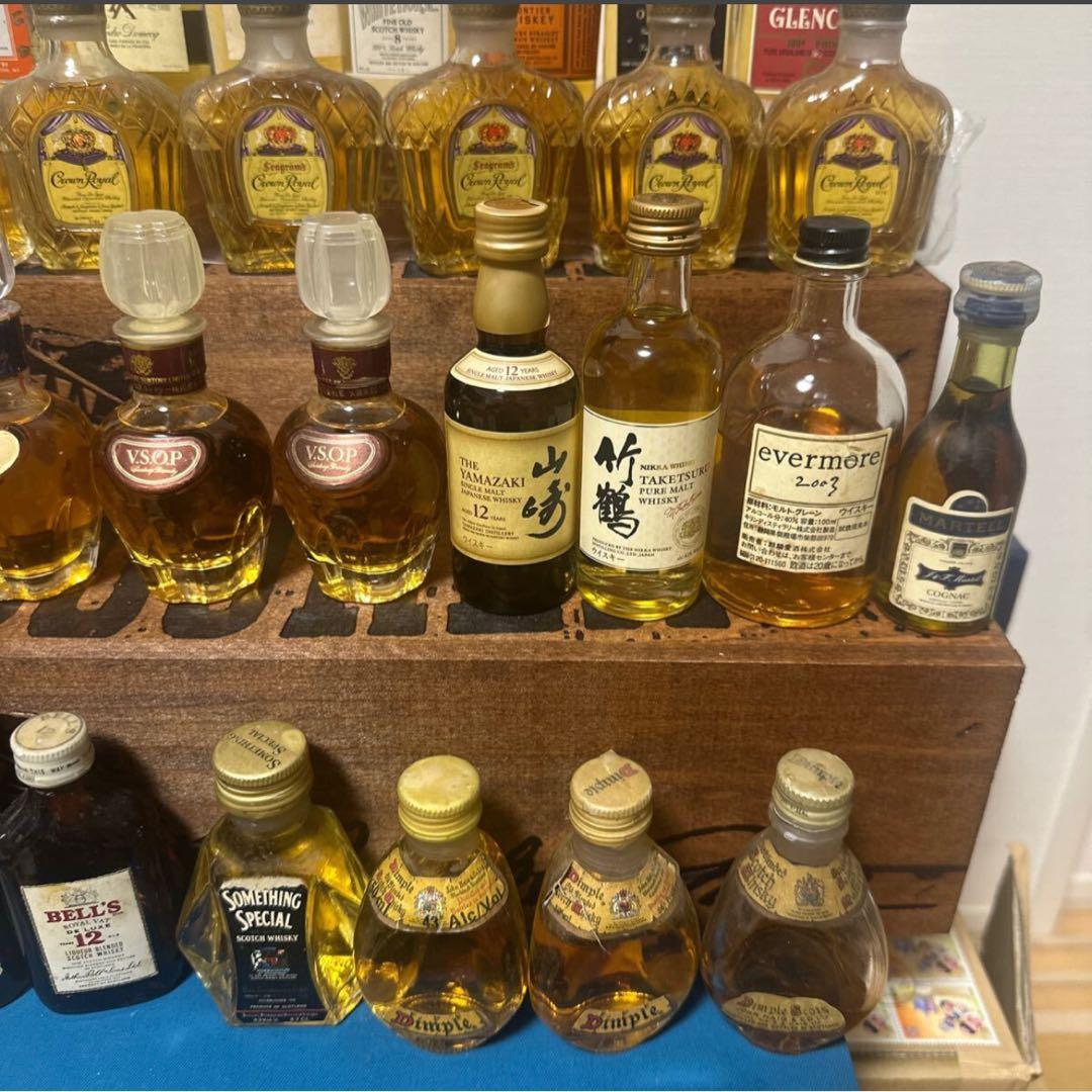 ウイスキーブランデーミニボトル未開栓古酒竹鶴エバモアまとめ売り