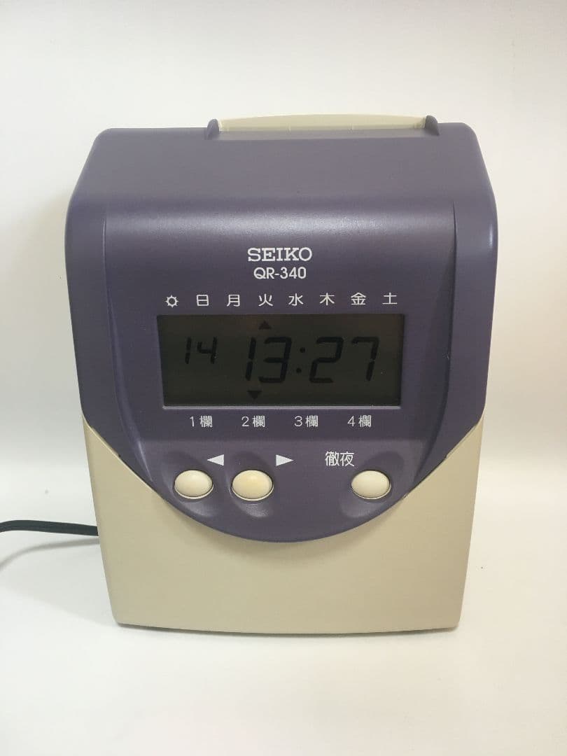 美品 SEIKO QR-340 タイムレコーダー（タイムカード） アウ