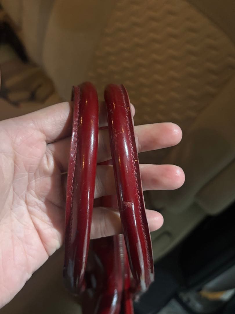 miumiu ミウミウワインレッド ハンドバッグ