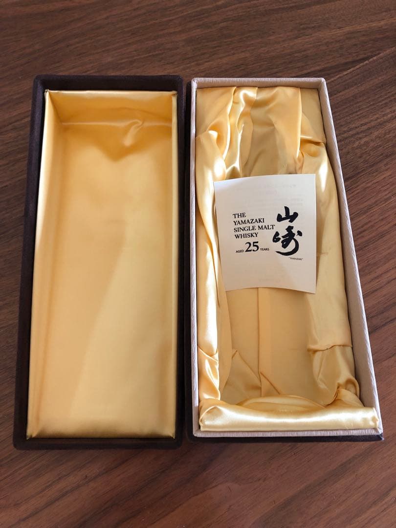 空箱]山崎25年 シングルモルト ベロアケース 空箱】SUNTORY サントリー
