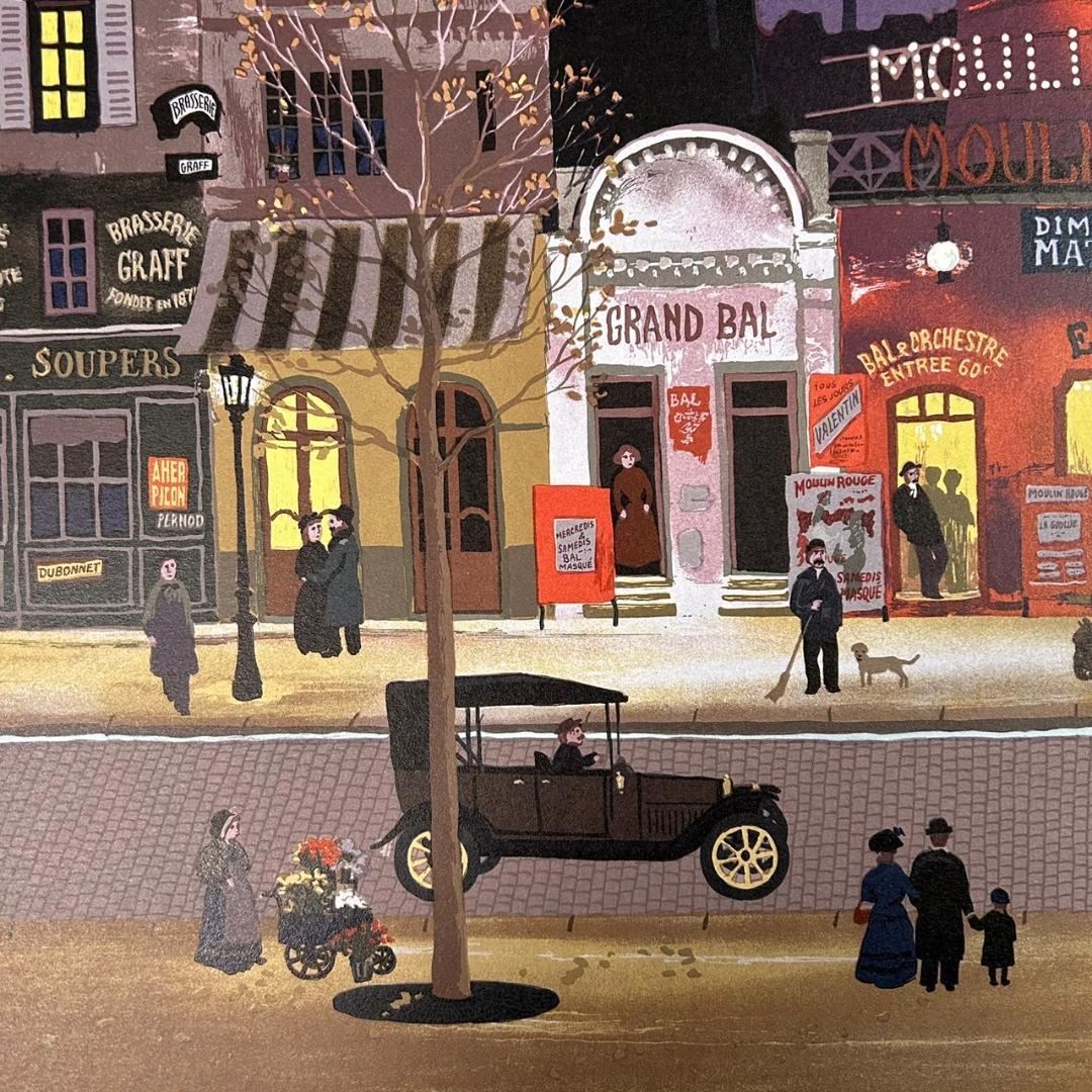 美品 ミッシェル・ドラクロワ「ムーランルージュ」ポスター 額縁入り