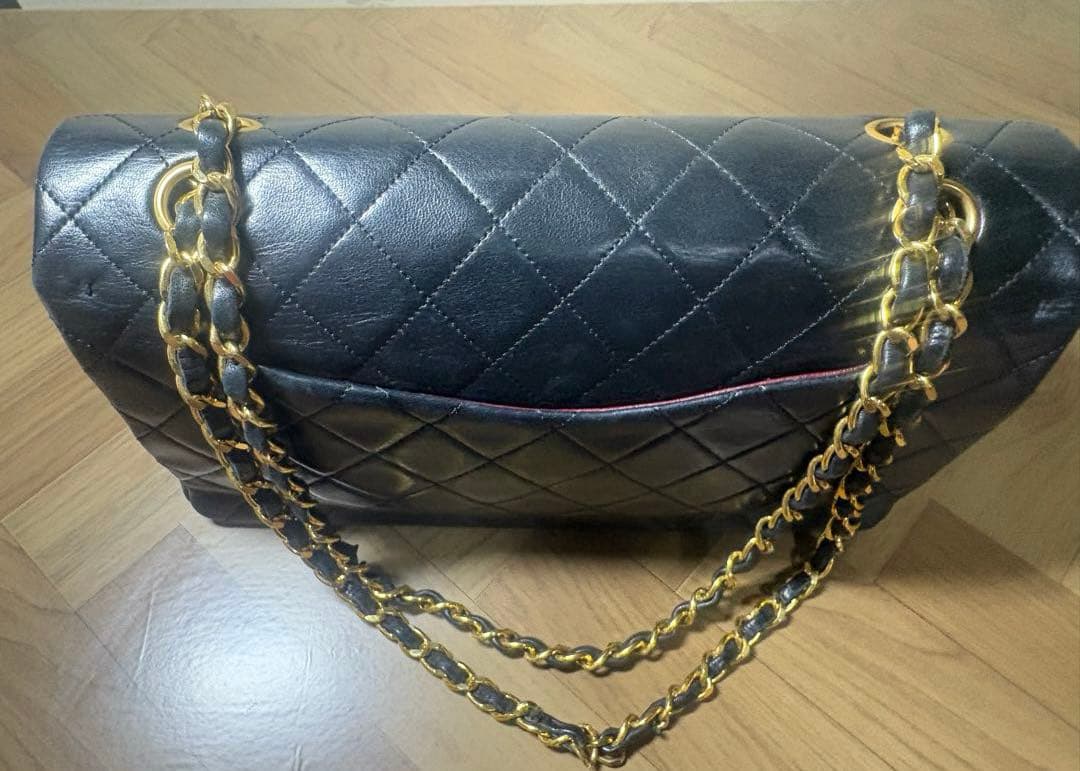 シャネル CHANEL ショルダーバッグ マトラッセ 25 Wチェーン