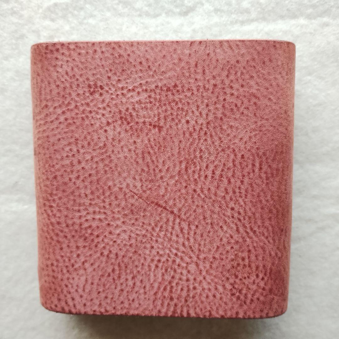 週末限定 キイロワークス　レザーm5スクエア手帳　アラスカレザーラズベリー