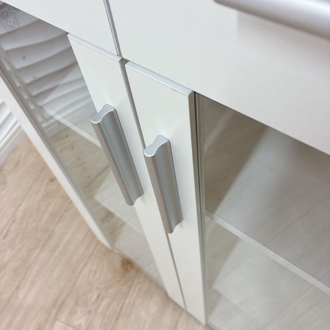 ◇大阪府 神戸市 配達料無料！◇山善◇ガラスキャビネット◇キッチン