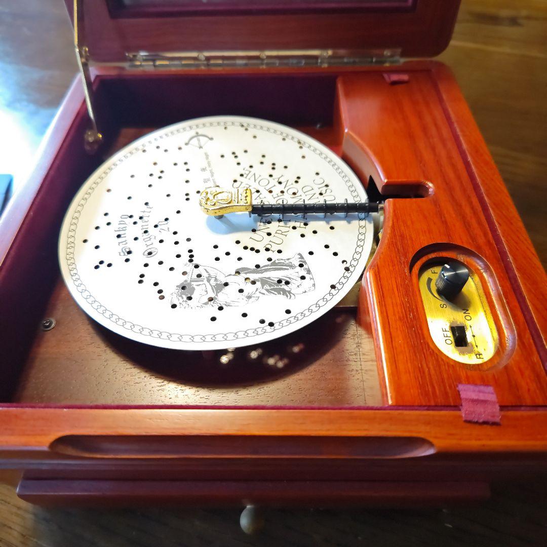 [ジャング品] 木製のディスクオルゴールディスク 5枚付き