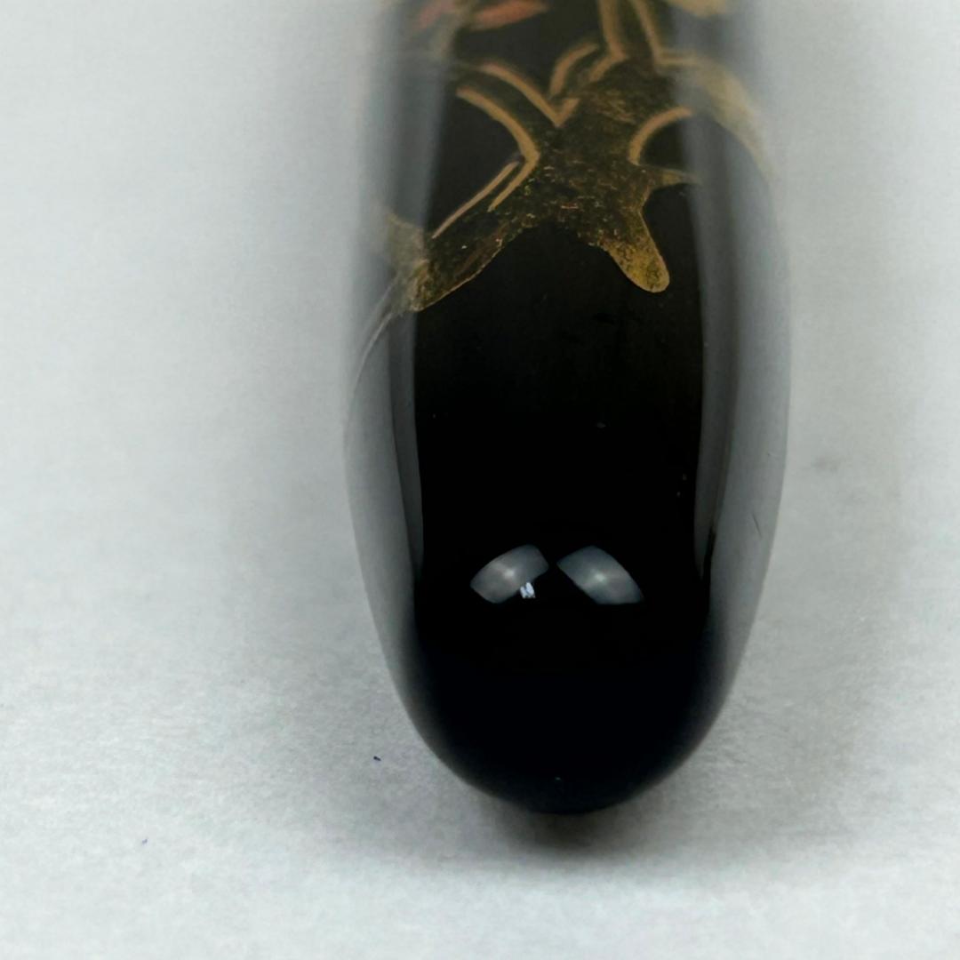 PLATINUM プラチナ 万年筆 #3776 蒔絵 香苑 梅 黒 14K 中字