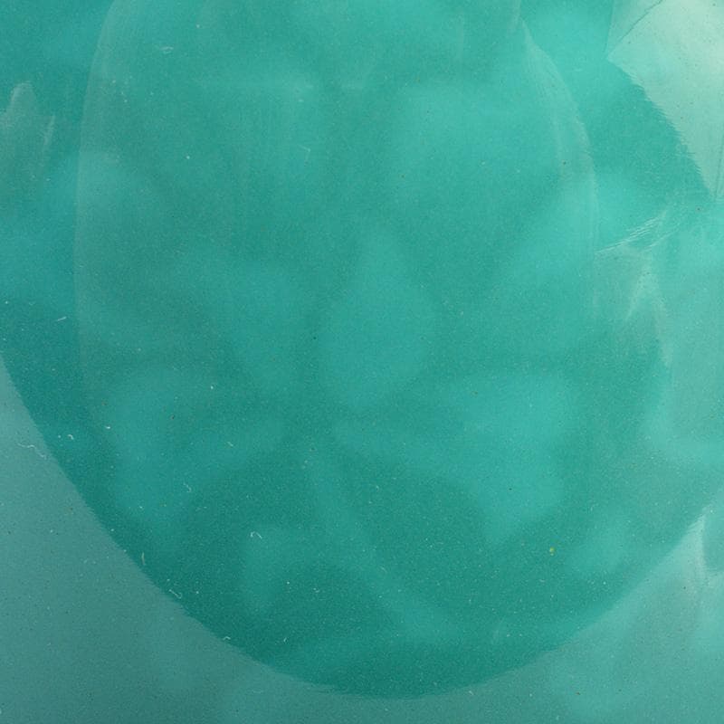 七宝焼　翡翠釉　牡丹文　花瓶　唐木台付　時代箱　C　6690