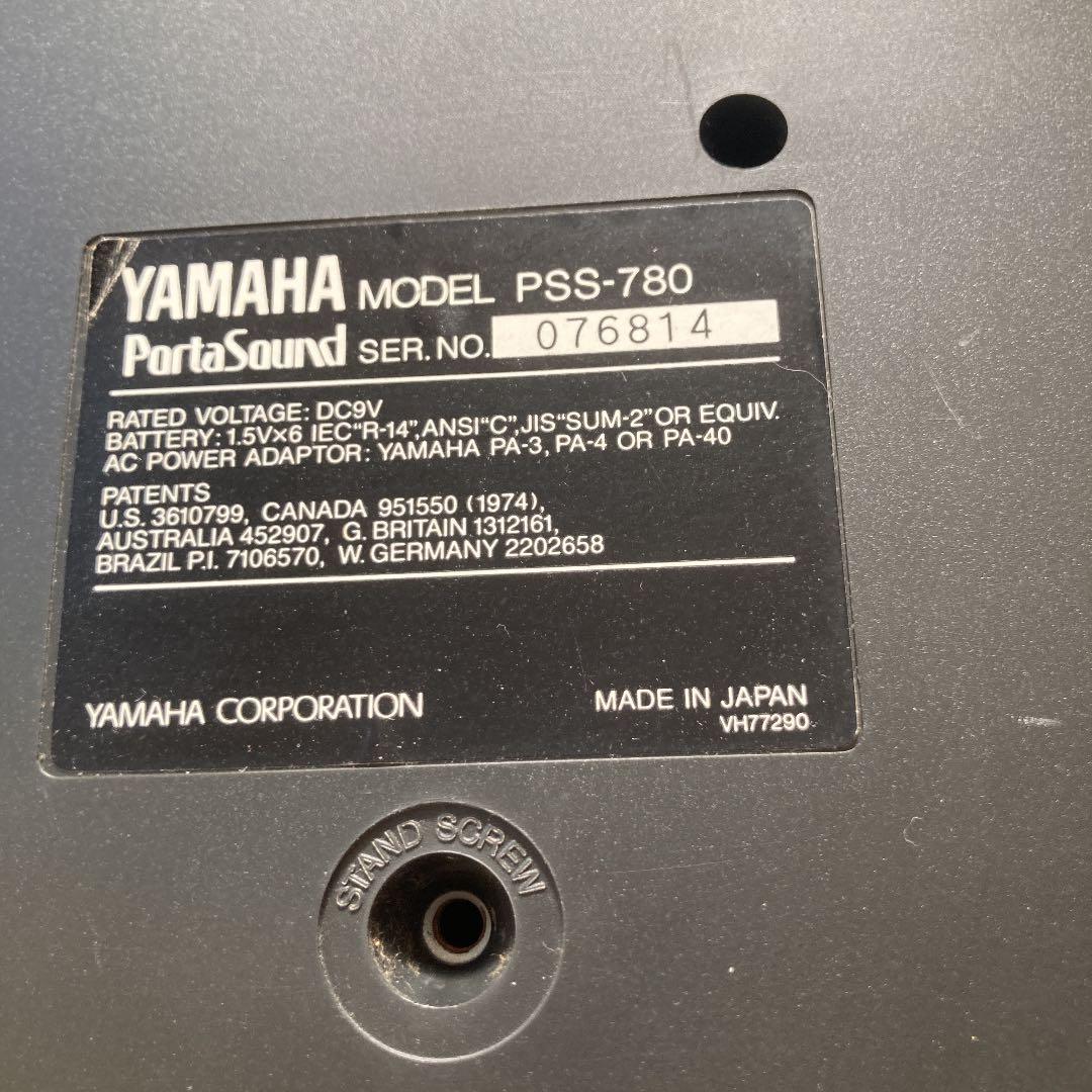 YAMAHA PSS-780 ヤマハ シンセサイザー 動作確認済