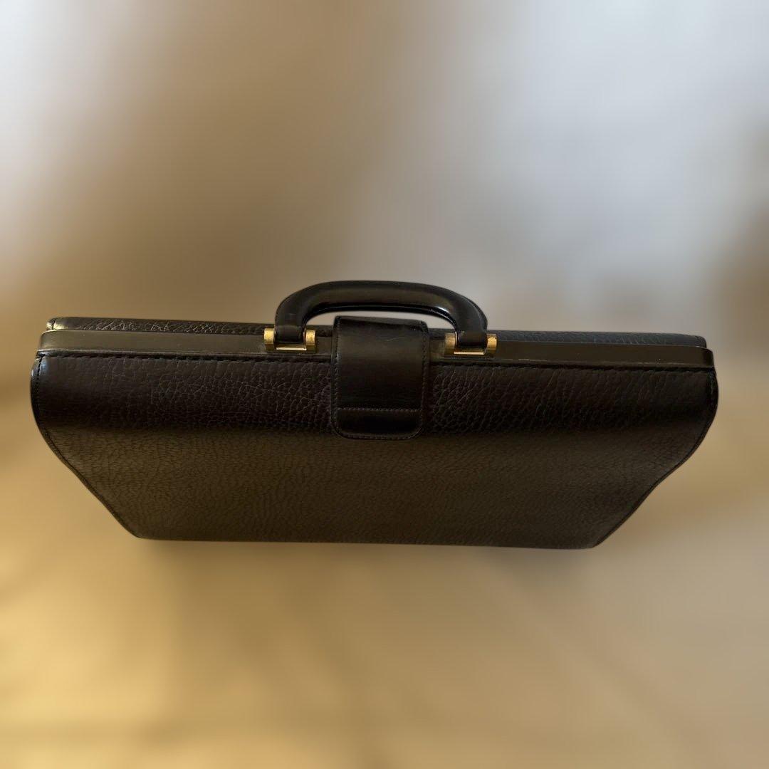 レア✨BURBERRY ダレスバッグ ブラック レザー シボ革 ビジネスバッグ