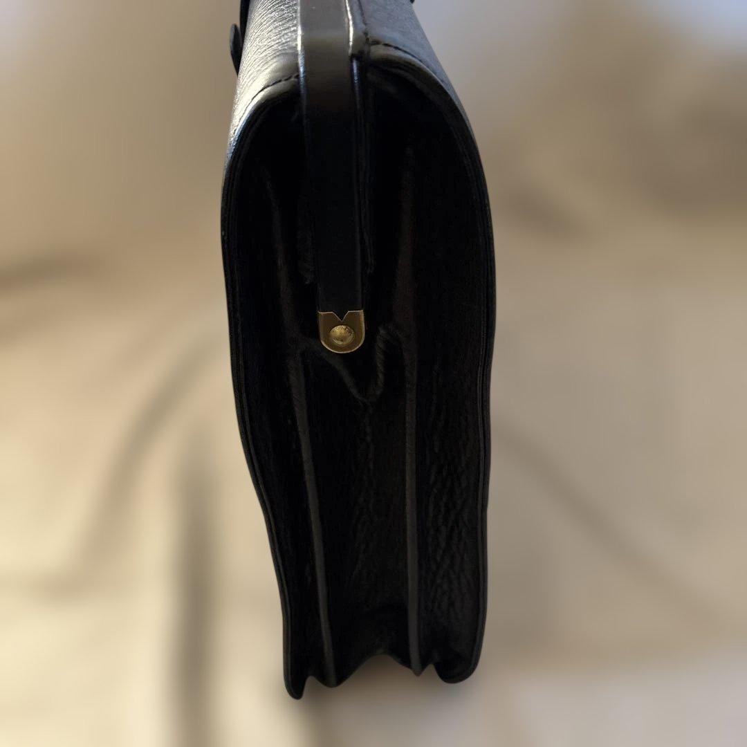 レア✨BURBERRY ダレスバッグ ブラック レザー シボ革 ビジネスバッグ