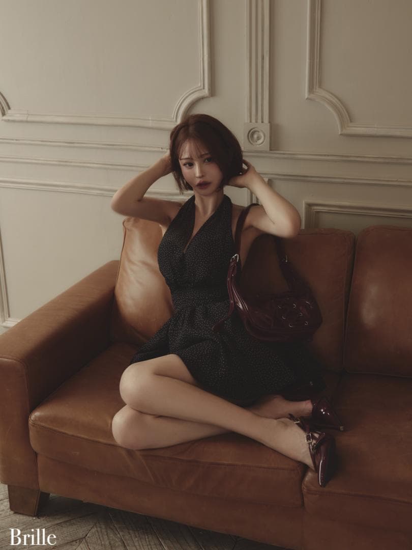 【新品】 ブリエ ローブドフルール ミニドレス brille3791 BKS