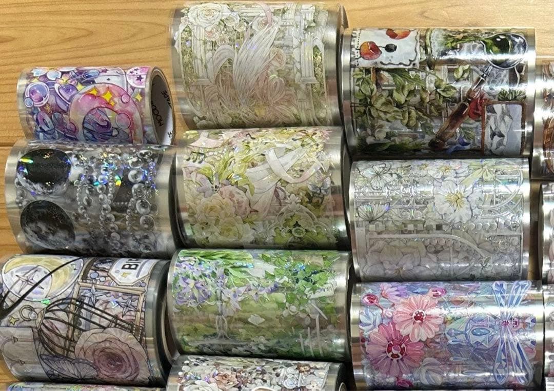 ら*日様 海外マステ 中古巻売り まとめ売り 大量装飾系