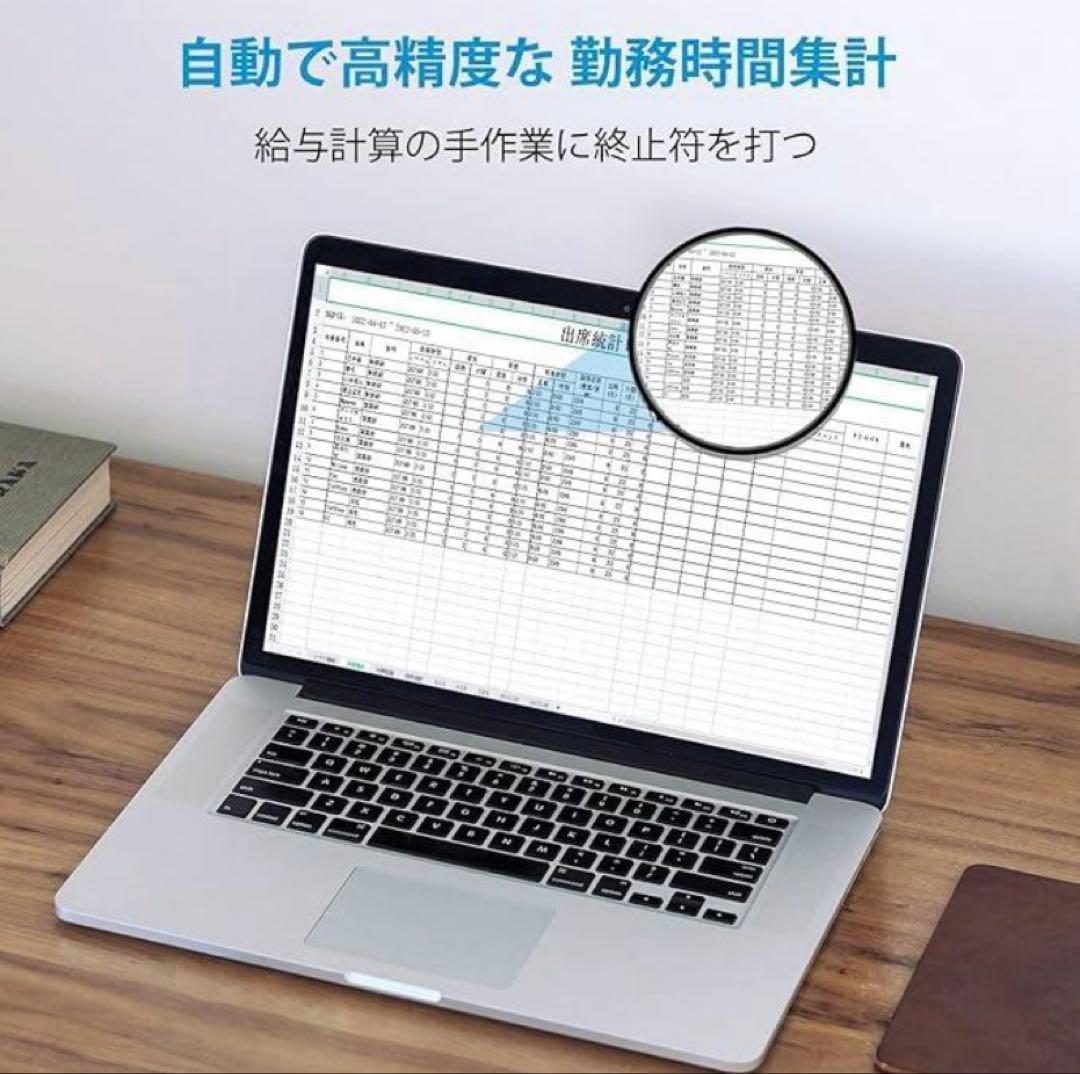 【未使用】NGTeco 多機能タイムレコーダー 顔認証 指紋認証