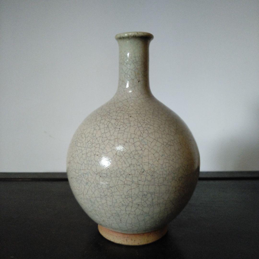 NO601 上野目焼　徳利　白釉徳利