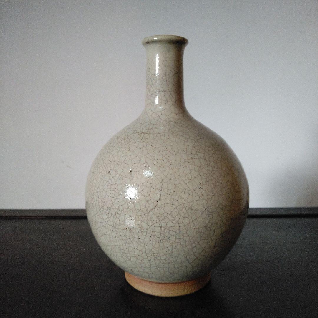 NO601 上野目焼　徳利　白釉徳利