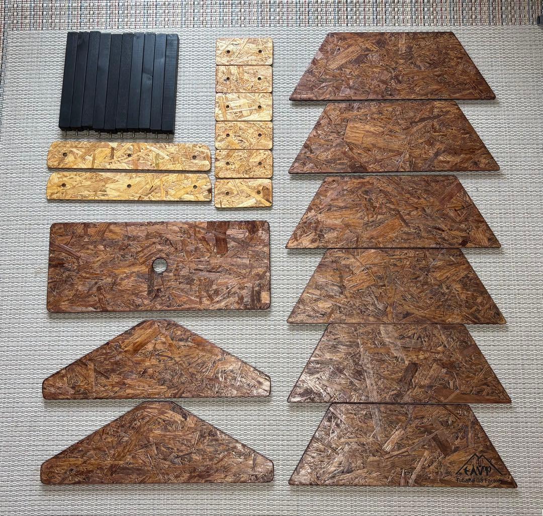 axl様専用、ヘキサテーブル65 ウォールナットニス仕上げ 高さ35cm