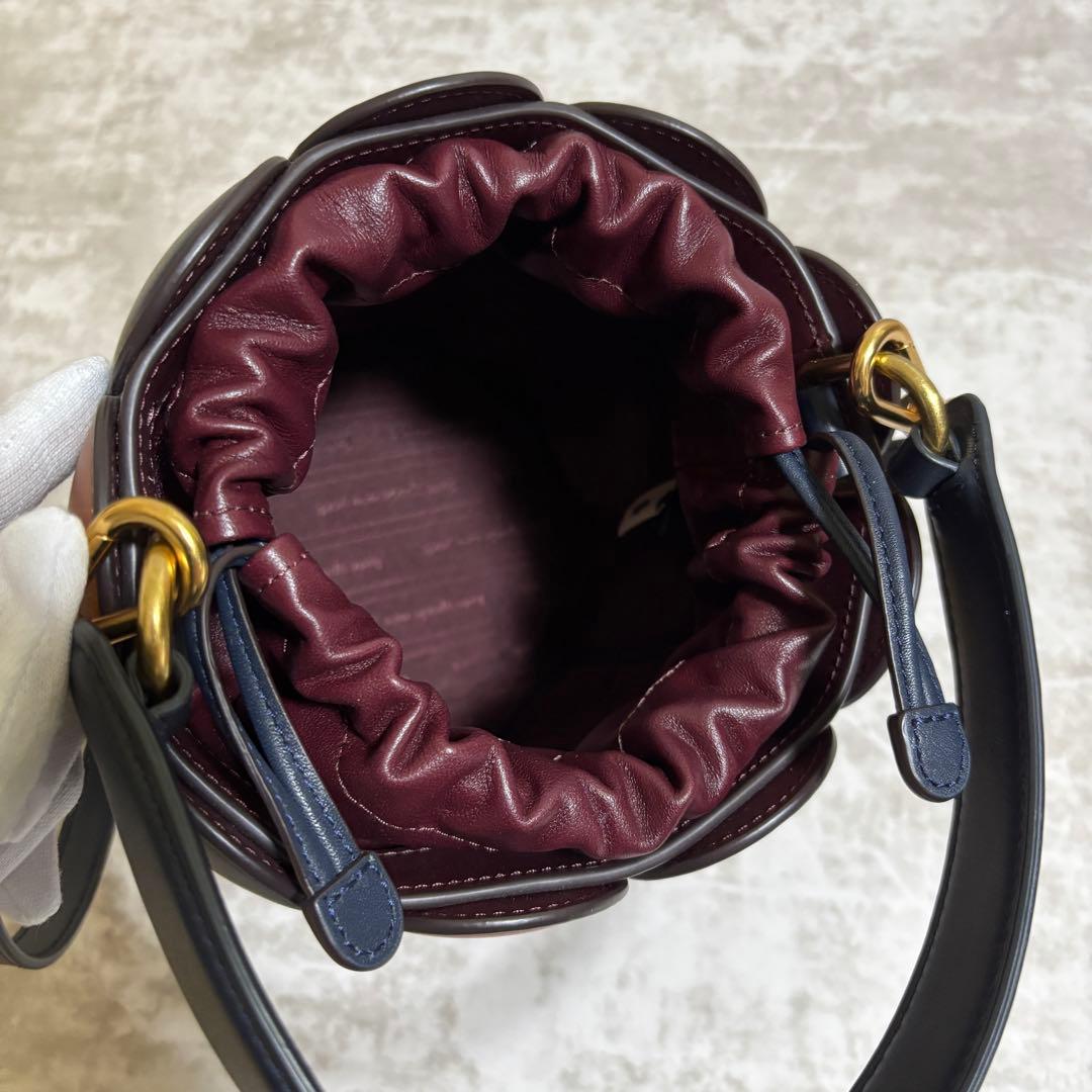 H246 美品✨ケイトスペード　ドッティ　スモール　バケット　2way マルチ