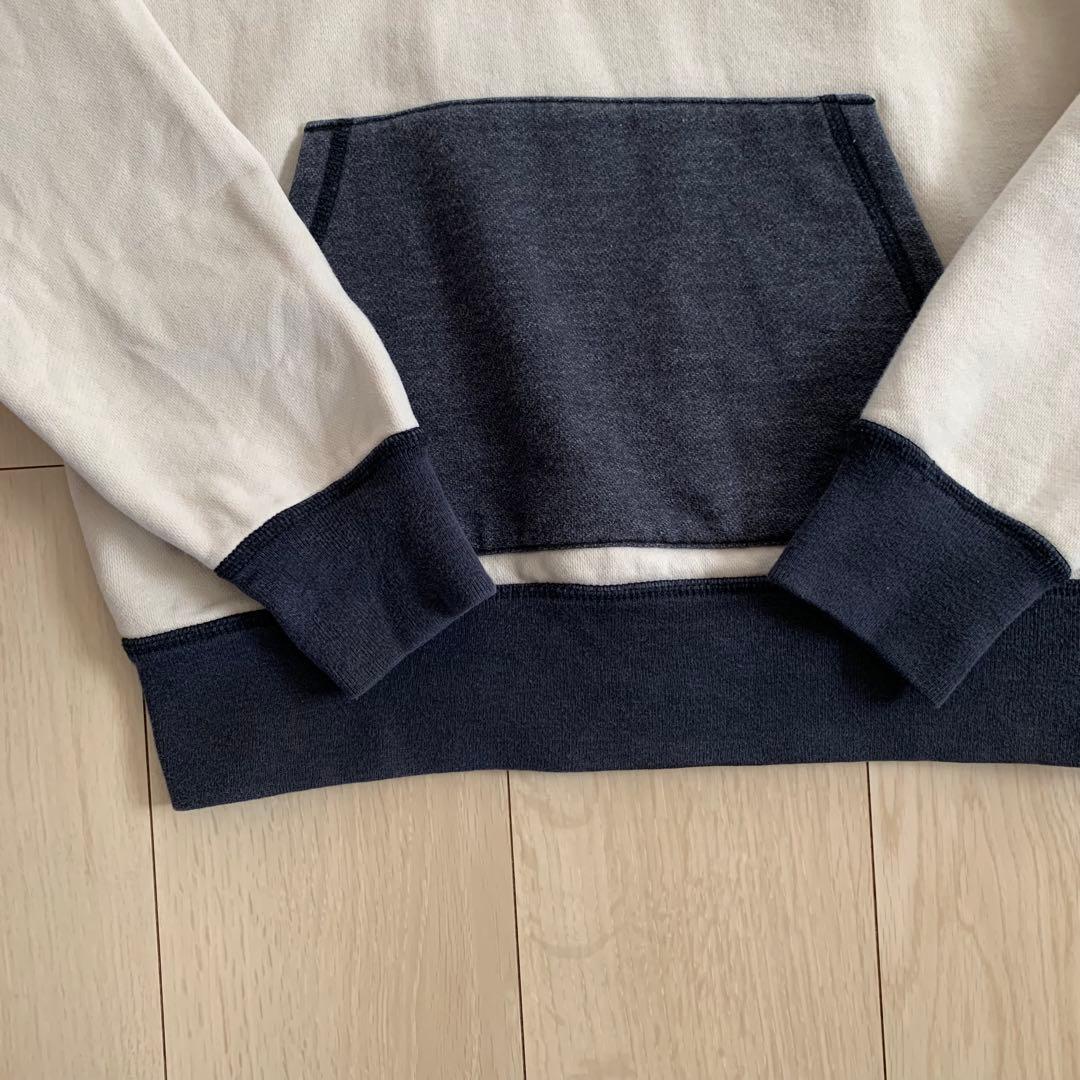 希少　RRL Ralph Lauren 後付けパーカー　2トーン　Ｓ　ステンシル